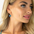 Комплект "Винтаж IV (Bermuda Blue)" с кристаллами Swarovski™